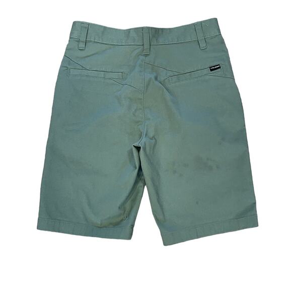 Volcom Green Chino Shorts Women’s Size 28 Skater Vibe Outdoors Summer Wear - Picture 2 of 12